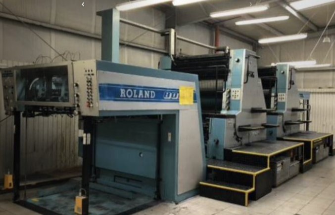 Used printing machinery